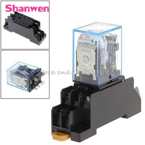 PYF08A 220/240 V AC Bobina Power Relay DPDT MY2NJ 8 Pin With