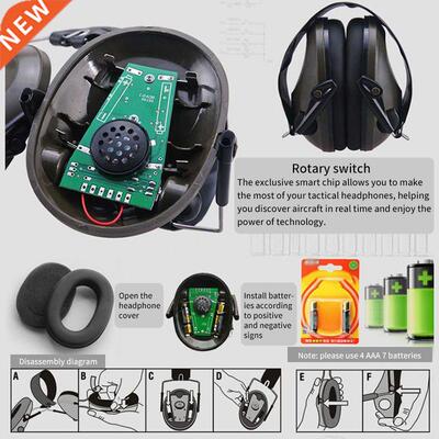 Tactical Earmuffs Anti Noise Hearing Protector Noise Canceli