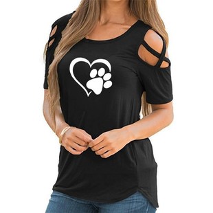 2020 5XL Harajuku lovely heart Tshirt Women Causal T-shirt