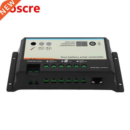 Solar Charging Controller Regulator for Dual Battery LED Ind