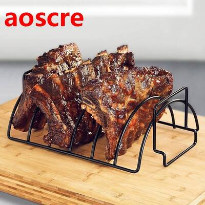 Rib Grill Stand Barbecue Rack Iron Rib Rack BBQ Tools Chicke