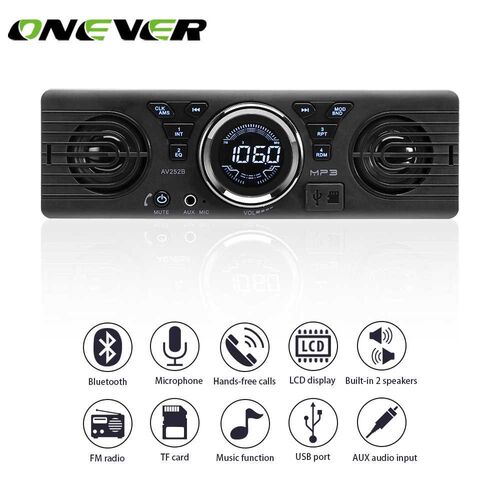 1-Din Bluetooth Car Radio Player Stereo Audio MP3 Pla
