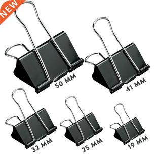 Printed Metal Binder Clips Paper Clip Clamp Office School Bi