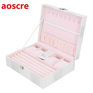 Artificial Leather Multilayer Jewelry Box Portable Packaging