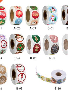 Christmas Gift Sealing 500pcs Stickers Thank you Love Desig