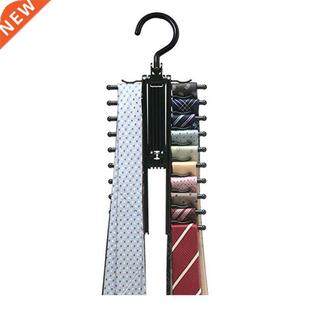 20 Rows of Non-slip Tie Silk Scarves Clips Rack Holder Tie H