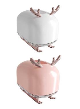 Plastic Deer Model Tissue Box Holder Draw Paper Organizer Na