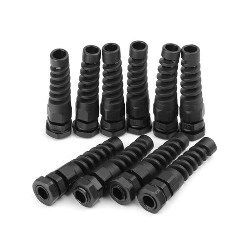 10Pcs/Set Waterproof M12 PG7 Cable Connectors Spiral Strain