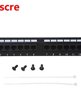 Cat6 12 Port 45 Patch Panel UTP LAN Network Adapter Cable