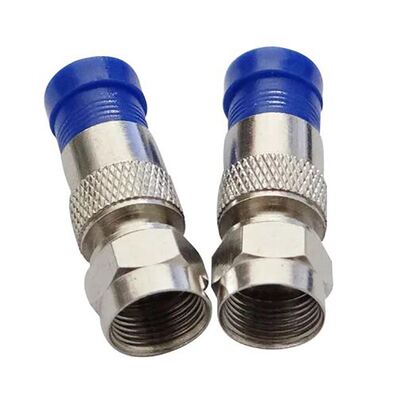 30PCS RG6 Compensation Connector Coaxial Cable Waterproof Co