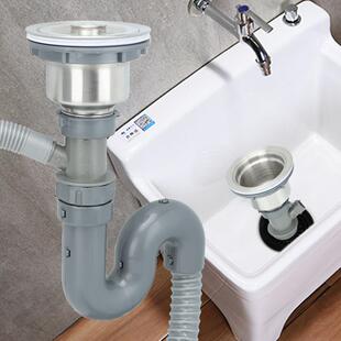 Stainless Steel Basin Single Water Drain Drainer Home Bathro