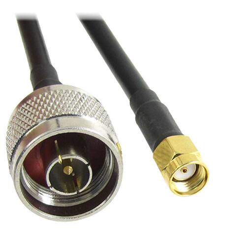 10M RPSMA Male with Female Pin to N Type Male Plug Double Sh