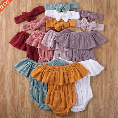 2020 Baby Summer Clothing Newborn Baby Girl Ruffles Sleeve J