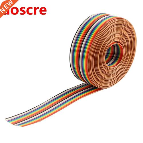 1-5 M 20P Flat IDC Ribbon Extension Cable Rainbow Wire With