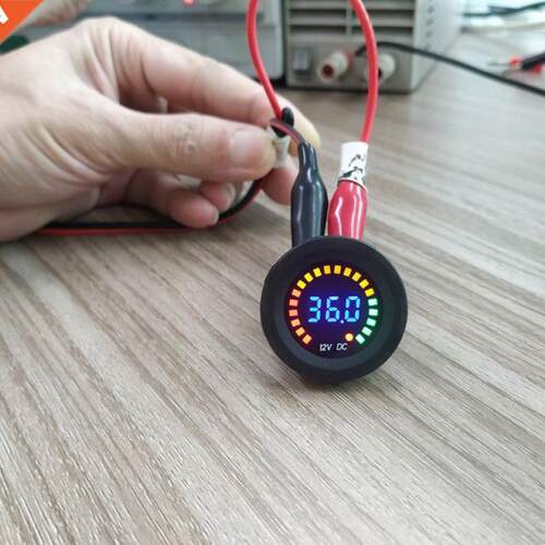 DC 12V Car Motorcycle Digital Voltmeter Volta Gau Meter