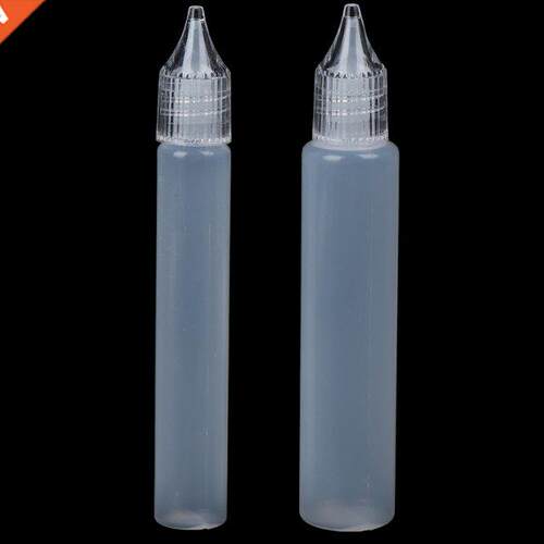 2PCS Reuse Plastic Glue Applicator Needle Squeeze Bottle for