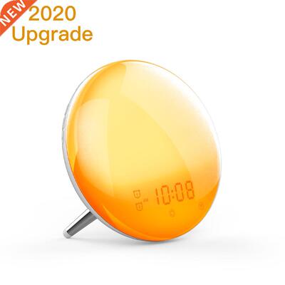 WiFi Smart Wake p Light Workday Alarm Clock with 7 Colors Su