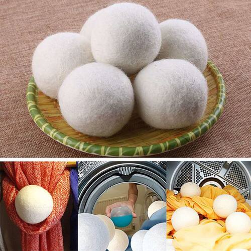 Wool Dryer Balls 6pcs/pack Reusable Natural Organic Laundry