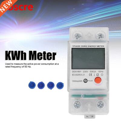 DDS1891 Single Phase 2P Power Meter DIN-Rail Electric Meter