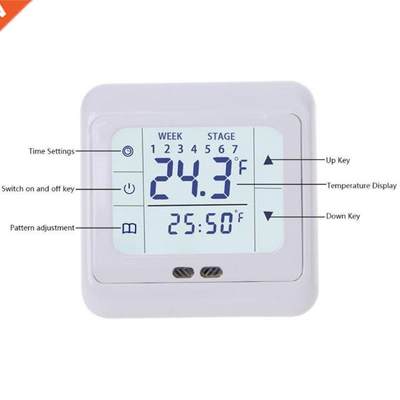 Programmable Digital Thermoregulator Touch Screen Room Heati