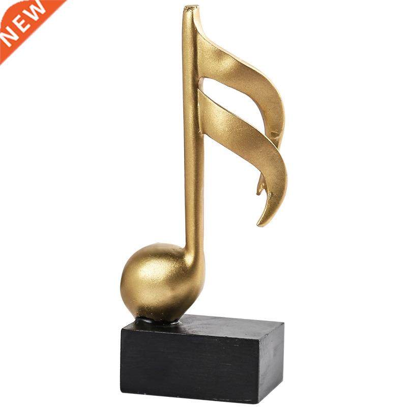 figurine decorative art atuette golden musical note handic
