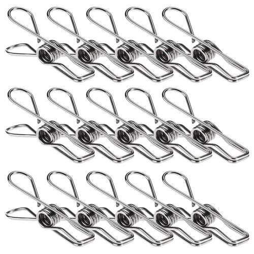 24 Pcs Stainless Steel Wire Clip, Multi-Function Clip,