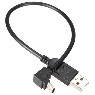 Black USB2.0 Type A to mini USB B male cable 5pin 480Mbps da
