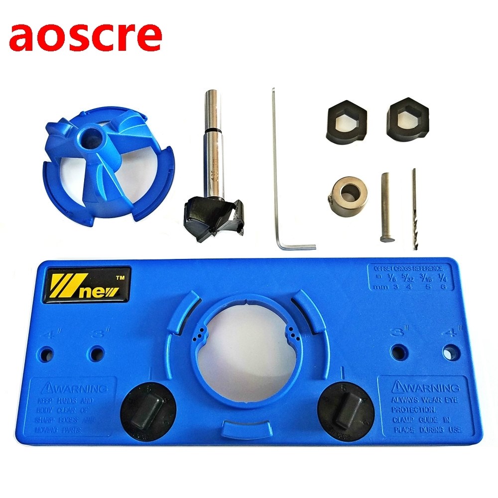 35mm Cup Style Hinge Jig Drill Guide Woodworking Hole Locato