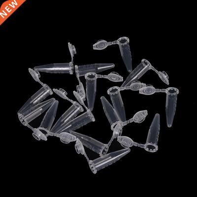 Clear Micro Plastic Test Tube Centrifuge Vial Snap Cap Conta