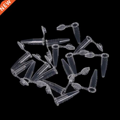 Clear Micro Plastic Test Tube Centrifuge Vial Snap Cap Conta