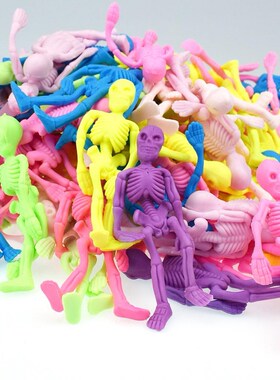 10Pcs Soft Mini Skeleton Model Anti-stress Decorative Toy Ha