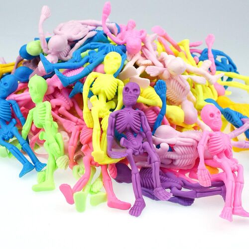 10Pcs Soft Mini Skeleton Model Anti-stress Decorative Toy Ha