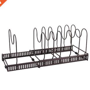 Multifunctional Pot Organizer 7 Dividers Kitchen Counter Pan