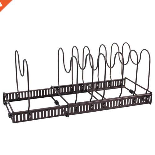 Multifunctional Pot Organizer 7 Dividers Kitchen Counter Pan