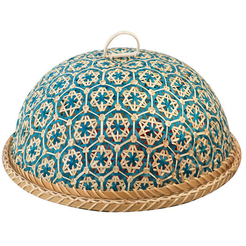 handmade bamboo food fruit wicker rattan straw basket bread