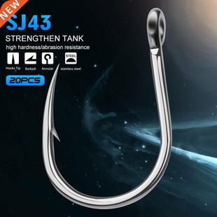 20p Saltwater Fishing Hook SJ43 JIGGING HOOK 1/0#-13/0# Mode