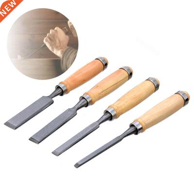 4Pcs 6/12/18/24mm Wood Carving Chisels Flat Chisel  Carvi