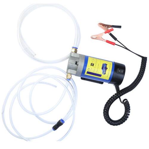 12V Portable Oil Pump 2-L/Min Electric Oil Change Pump Siph
