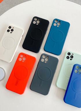 Luxury Magnetic Liquid Silicone Case for iPhone 12 Pro Max