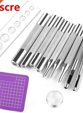 11 PCS Leather Snap Fasteners Kit Metal Metal Snaps Setting