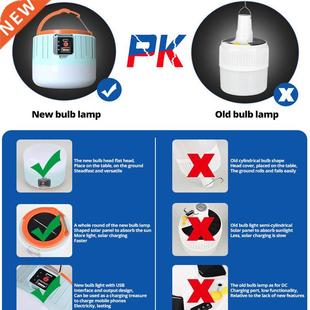 1000W Newest Camping Light Solar Outdoor USB Charging 3 Mode