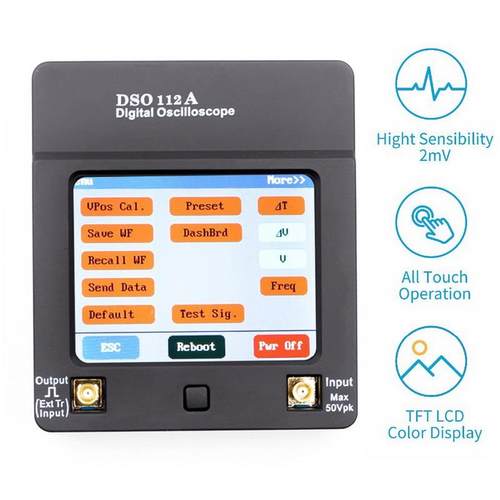 Portable USB Oscilloscope Interface 2MHz 5Msps Portable DSO1