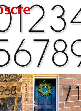 Metals Floating Home Address Number Zinc Alloy Home/business