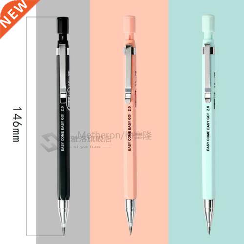 2.0mm 2B Propelling Pencils Candy Color Mechanical Pencil Dr
