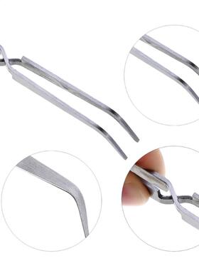 1pc Multifunction Nail Art Shape Tweezers Clip Stainless Ste