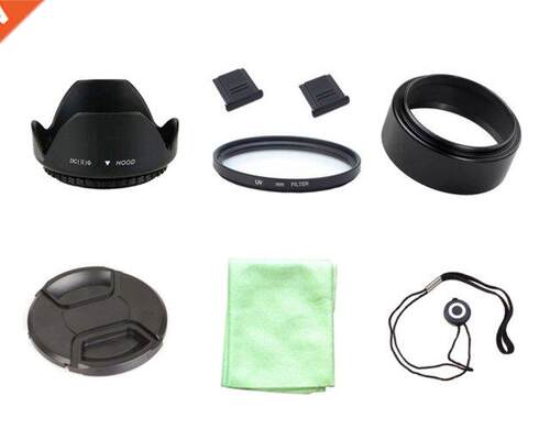 8 in1 49 52 55 58 62 67 72 77 mm UV filter + cap cover + le