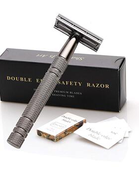 Double Edge Safety Razor With 10 Shaving Blades,Premium Wet