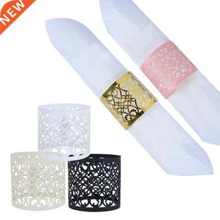 10/20pcs Npkin Ring Gold Silver Wedding Event Tble Decort