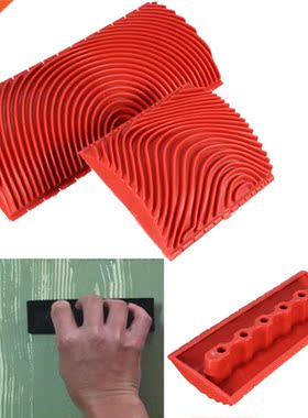 2pcs Large Small Wood Graining Pattern Rubber DIY Graining