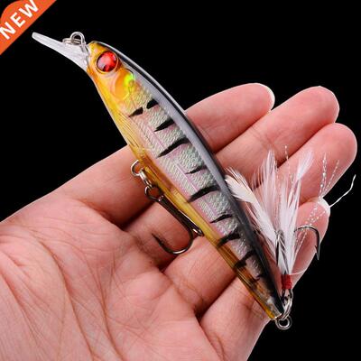 1PCS Laser Minnow Fishing Lure 11CM 13G pesca hooks fish wob